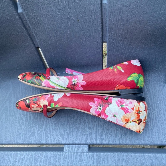Authentic Gucci Bloom flat in red floral- size 6 / Ballerine Gucci Authentique - Picture 5 of 11